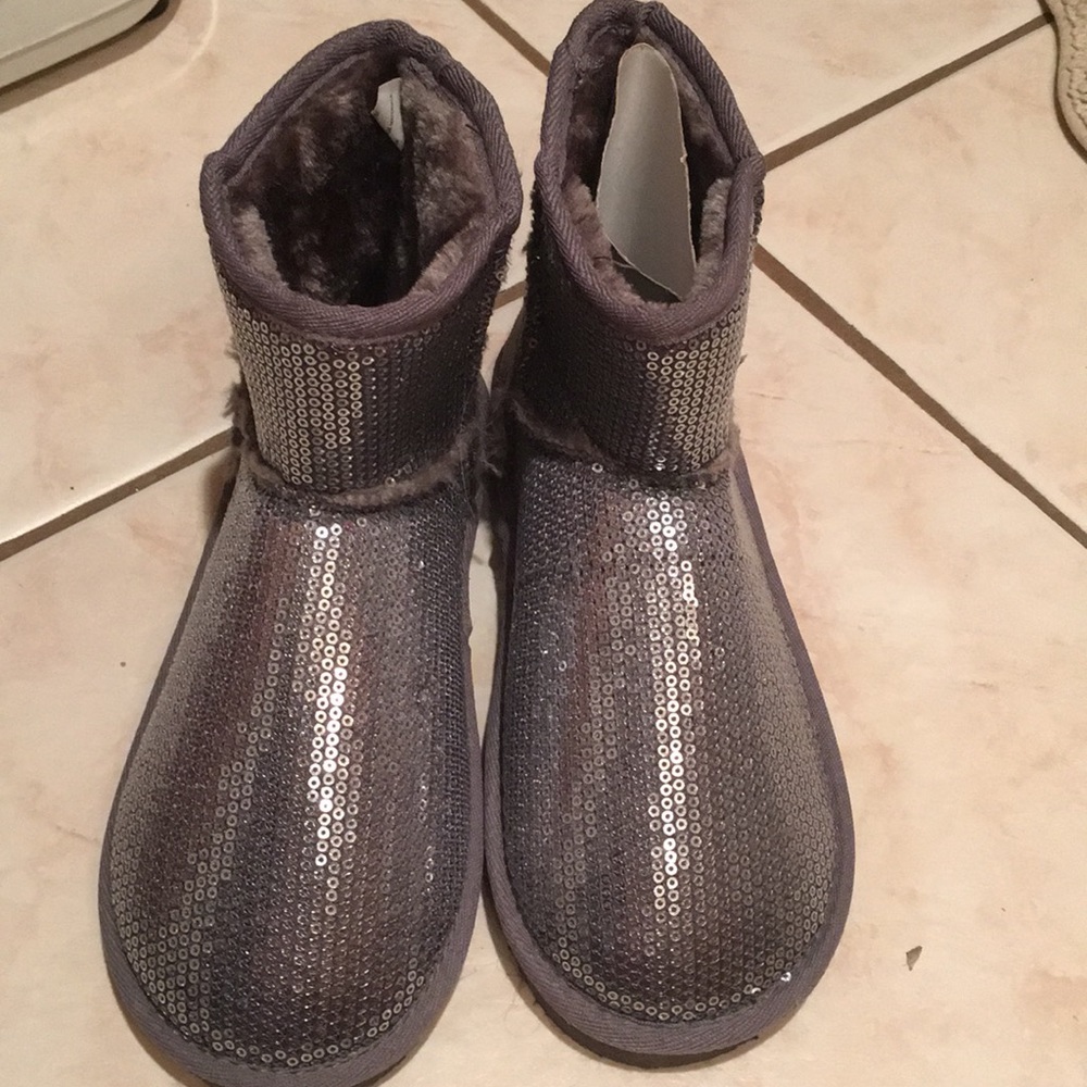 New relativity sequin boots booties 6.5 pewter - Picture 2 of 9